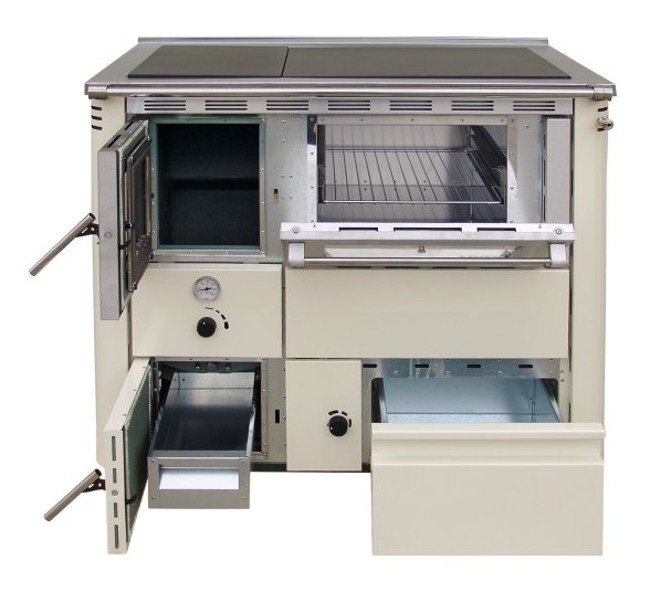 teplovodný sporák SENKO C-25 lacný teplovodný sporák na drevo SENKO, teplovodná sporáky