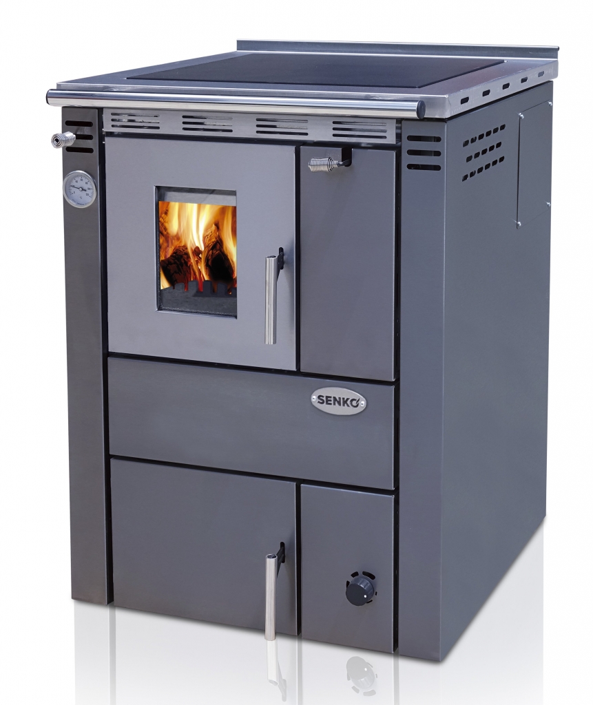 predaj kvalitných teplovodných sporákov na drevo tuhé palivo, teplovodný sporák