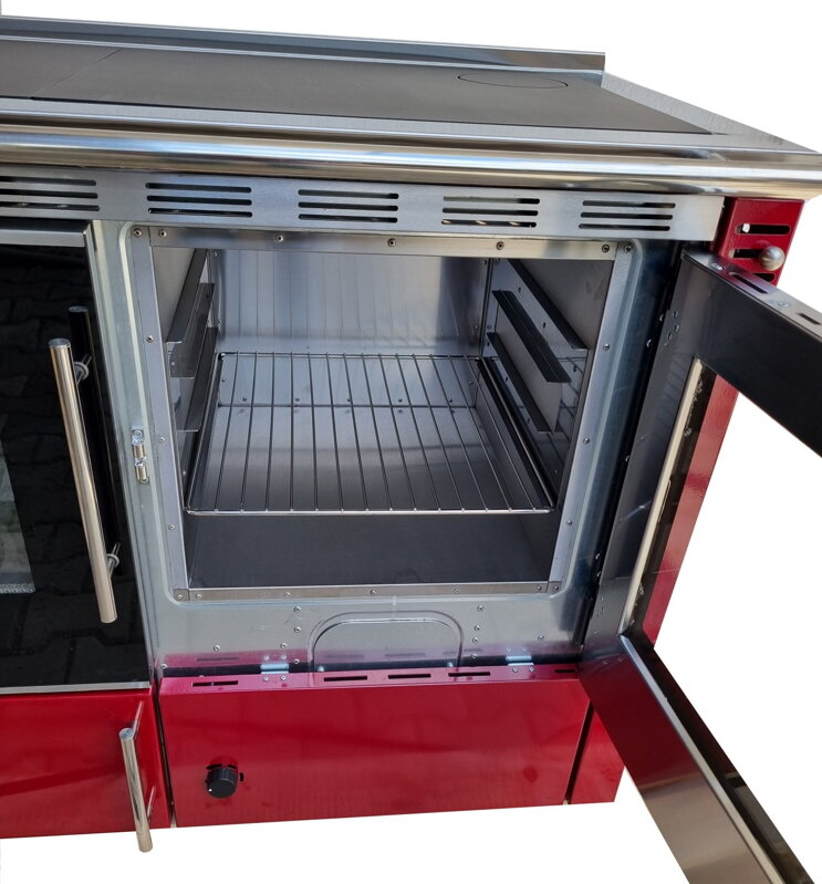 teplovodný sporák SENKO C-25 lacný teplovodný sporák na drevo SENKO, teplovodné sporáky